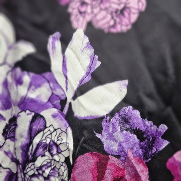 Victoria’s Secret XS Floral Lavender Purple Lace Kimono Sleeve Belt Satin Robe - Picture 7 of 14